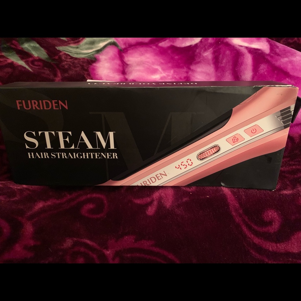 Steam hair straightening